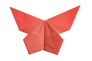 red butterfly origami