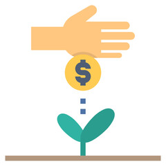 startup flat style icon