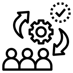 scrum outline style icon