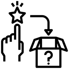 selected outline style icon