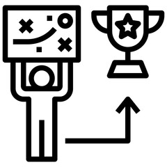 strategy outline style icon