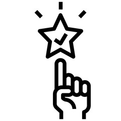 success outline style icon