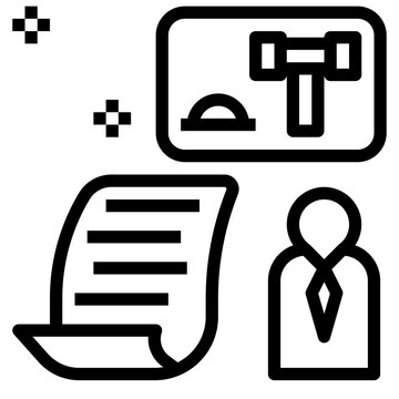 statutory outline style icon