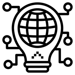 technology outline style icon