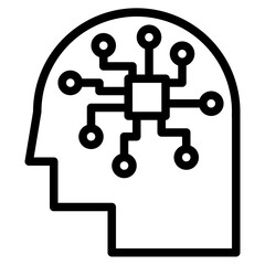 technology outline style icon