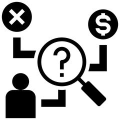 analyst glyph style icon