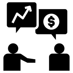 customer glyph style icon