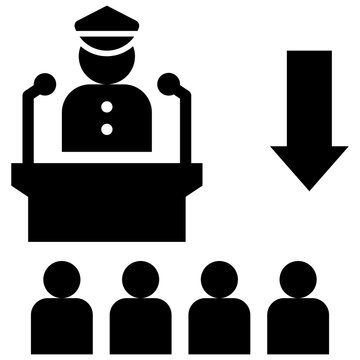 coup glyph style icon