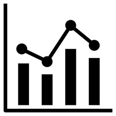 growth glyph style icon