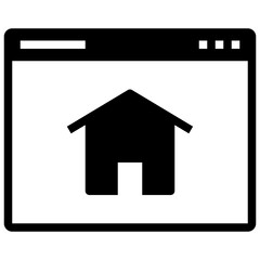 home control glyph style icon