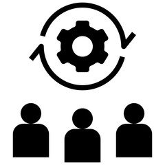 organization glyph style icon