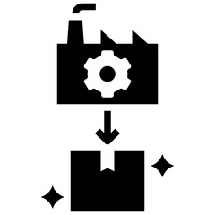 process glyph style icon
