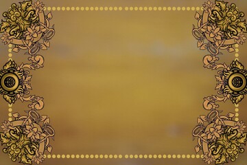 vintage gold frame abstract background with ornament frame for certificate or poster background