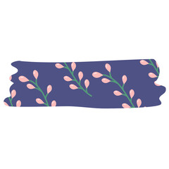 Cute washi tape sticker purple