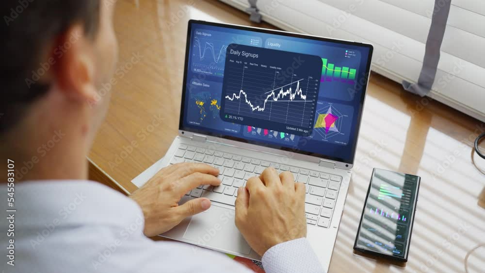 Aufkleber kpi business analytics dashboard