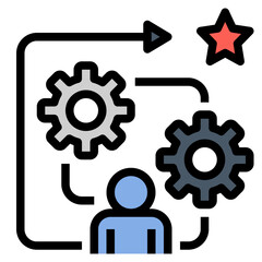 ability filled outline style icon
