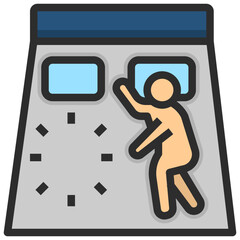 alone filled outline style icon