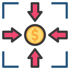 constraint filled outline style icon