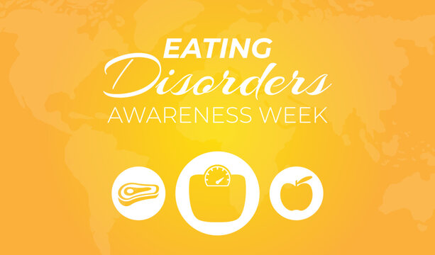 Eating Disorders Awareness Week  Yellow Background