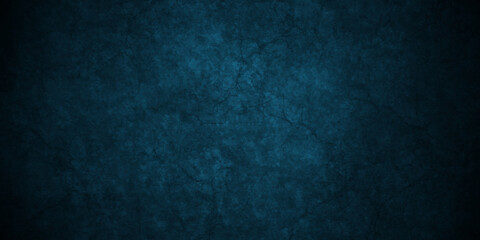 Black and blue stone concrete grunge wall texture and backdrop background anthracite panorama. Panorama dark black or blue slate background or texture.