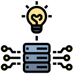 data filled outline style icon