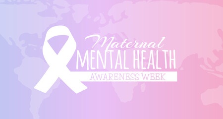 Maternal Mental Health Awareness Week Background Illustration