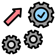 execution filled outline style icon