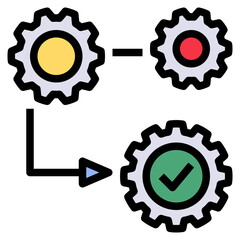 execution filled outline style icon