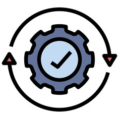 execution filled outline style icon