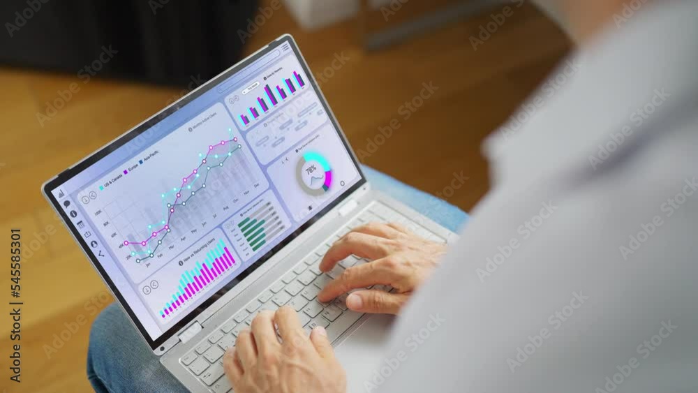 Poster kpi business analytics dashboard