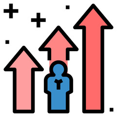 improvement filled outline style icon
