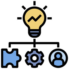 learning filled outline style icon