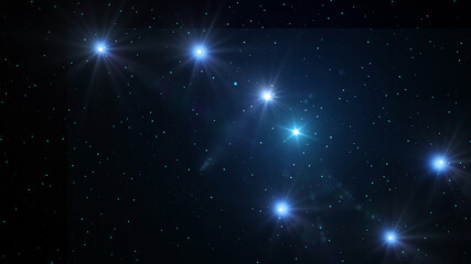 Obraz na płótnie Canvas The constellation Ursa Major background , Background with stars