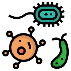 organism filled outline style icon