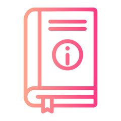 user manual gradient icon