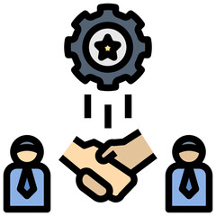 public filled outline style icon