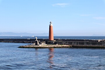 Napoli - Faro del Molo San Vincenzo al Porto di Napoli