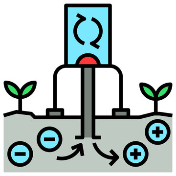 soil electricity flow diagram clip art preview