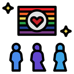 symbolic filled outline style icon