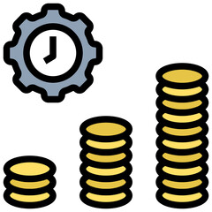 money management filled outline style icon