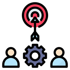 trigger filled outline style icon