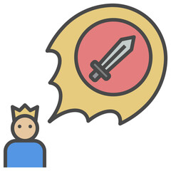 ultimate filled outline style icon