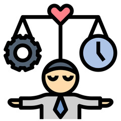 work filled outline style icon