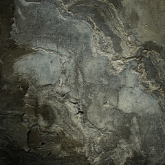 Old dirty concrete wall texture. Grey brown green cement grunge background for design. Mold. Distressed.