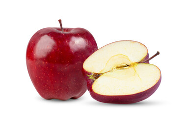 Red apple isolated on transparent png