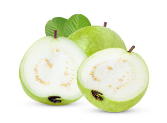 Fototapeta na wymiar Guava fruit isolated on transparent png