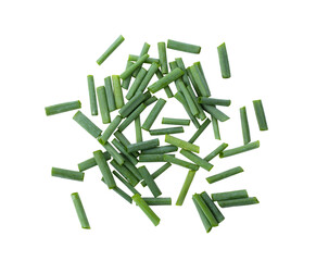 Slice green onions on transparent png