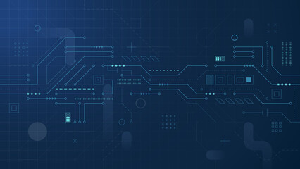 Abstract future digital technology background, system data connection interface.
