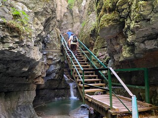 Special geomorphological reserve Devil's Pass canyon or Devil's Passage - Croatia (Posebni geomorfološki rezervat Vrazji prolaz ili značajni krajobraz Vražji prolaz, Skrad - Gorski kotar, Hrvatska)