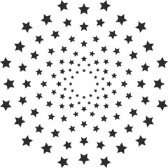 Abstract burst contour pattern fireworks. Black star shaped firecracker pattern. Carnival celebration fireworks explosion, birthday party festive decoration